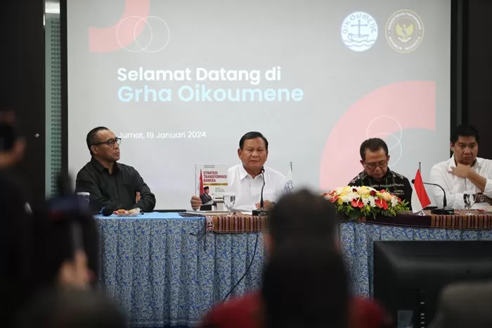 Prabowo Subianto di Graha Oikumene, Jakarta. (Foto: Istimewa)