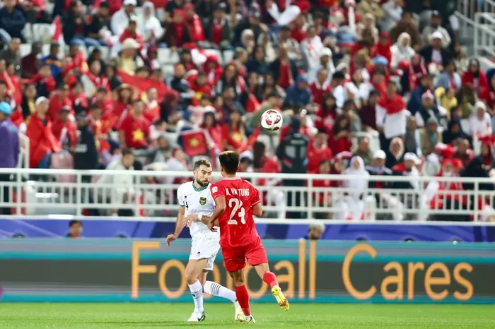 Jordi Amat pada laga Indonesia VS Vietnam di babak penyisihan grup D Piala Asia.  (Foto: Dok. PSSI)