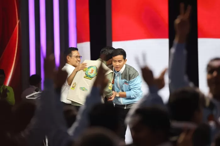 Para Cawapres 2024 usai Debat Pilpres keempat. (Foto: Istimewa)