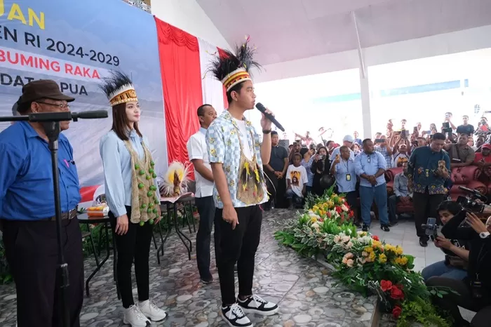 Gibran Rakabuming Raka di Kampung Sere, Jayapura. (Foto: Istimewa)