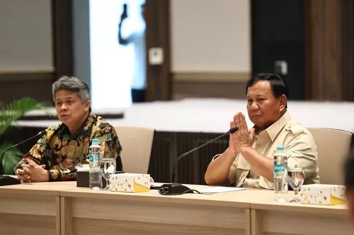 Prabowo Subianto hadiri pertemuan presidium KWI. (Foto: Istimewa)