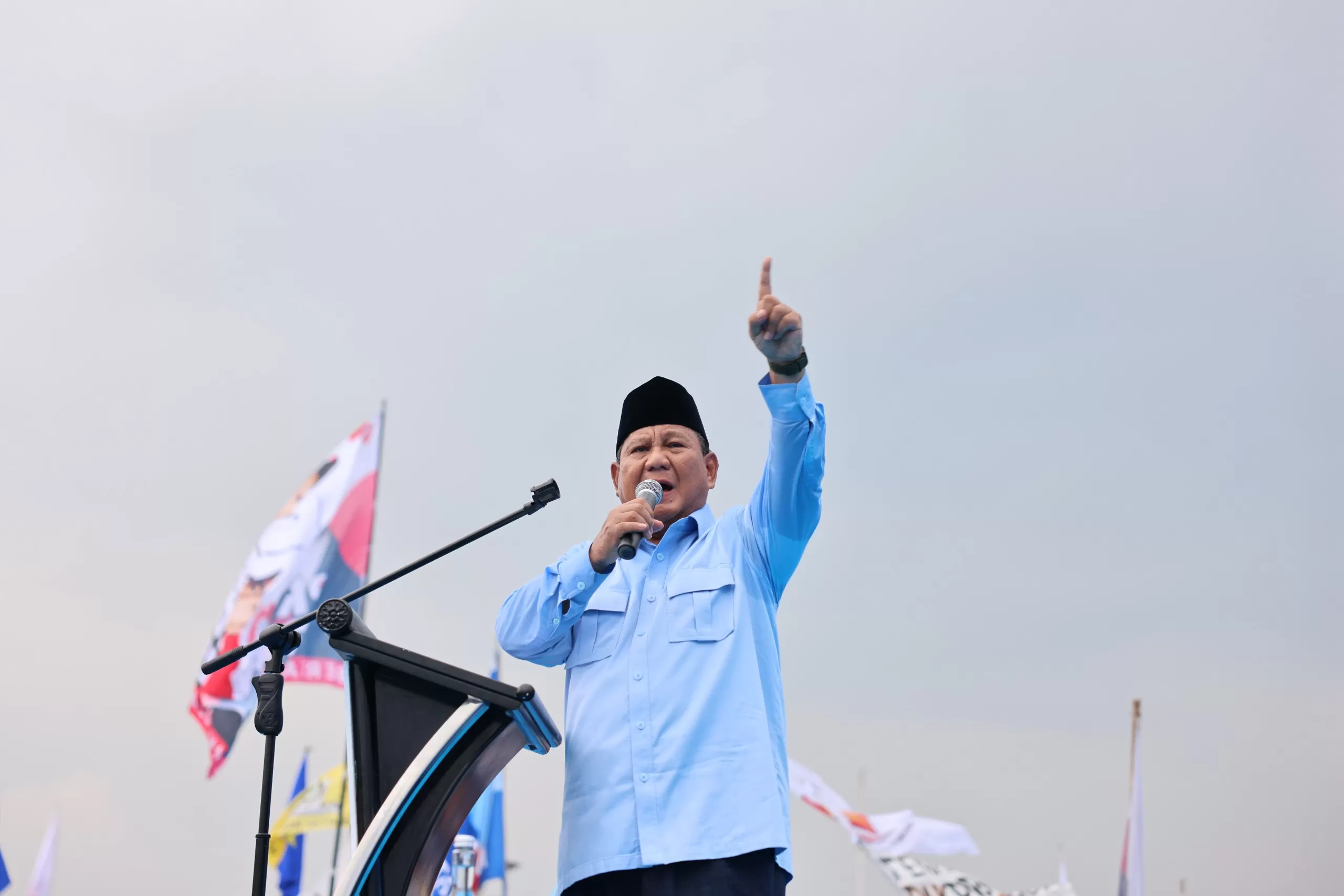 Capres Prabowo Subianto di di Stadion Gelora Deltras, Sidoarjo. (Foto: Istimewa)