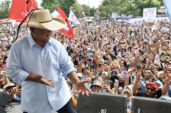 Tarian Gemoy ala Prabowo Subianto. (Foto: Dok. Prabowo Subianto)