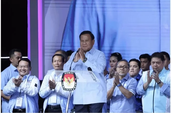 Prabowo Subianto bersama Gubran Rakabuming Raka dan Koalisi Indonesia Maju. (Foto: Dok. Prabowo Subianto)