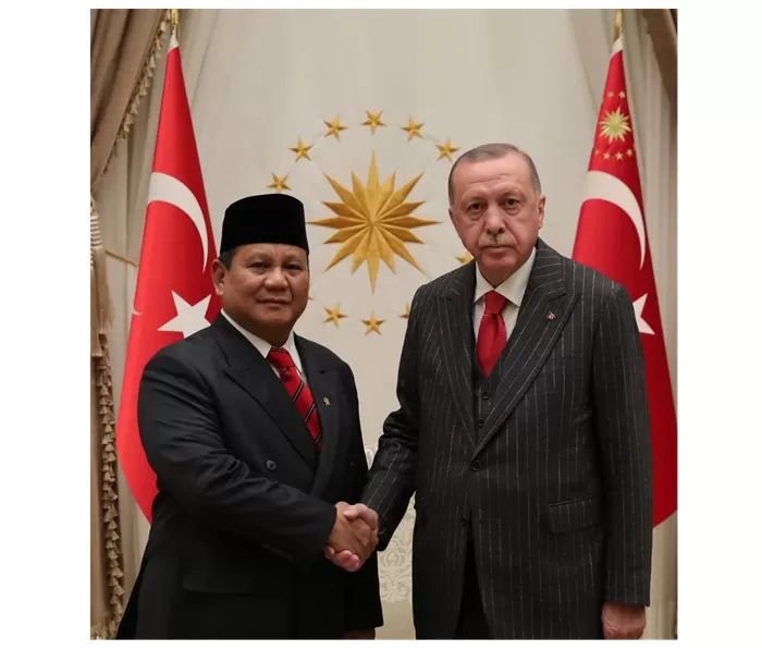 Prabowo Subianto bersama Presiden Turki, Recep Tayyip Erdogan. (Foto: Istimewa)