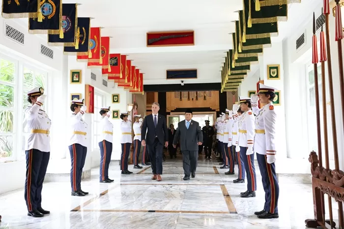 Menhan Prabowo Subianto menerima kunjungan PM Australia, Richard Marles. (Foto: Istimewa)