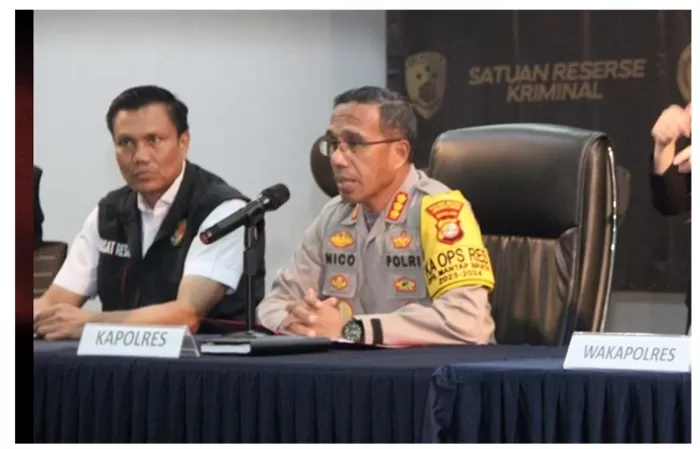 Kapolres Metro Jakarta Timur, Kombes Pol Nicolas Ary Lilipaly dalam konferensi pers. (Foto: pmjnews)