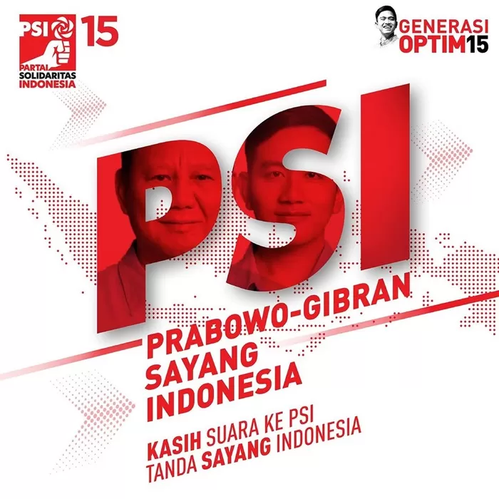 Unggahan PSI meminta suara. (Foto: Instagram @psi_id)