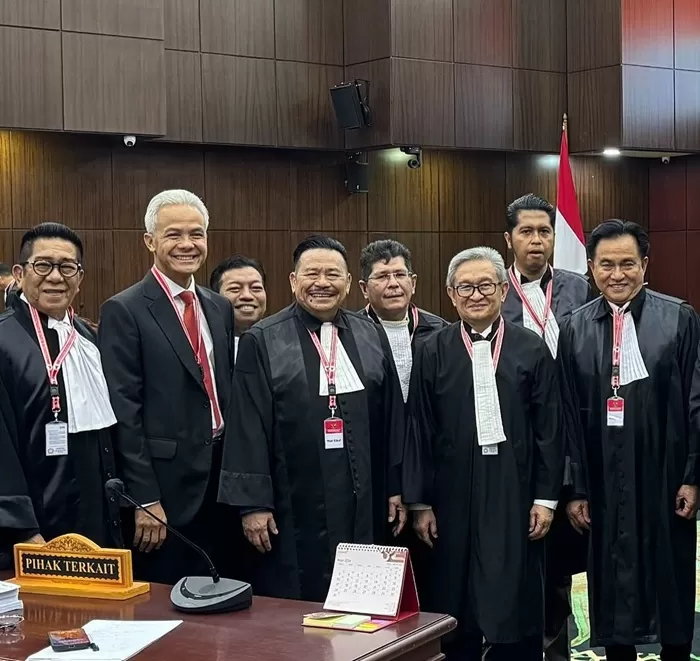 Sidang sengketa Pilpres 2024 di MK. (Foto: Dok. Yusril Ihza Mahendra)