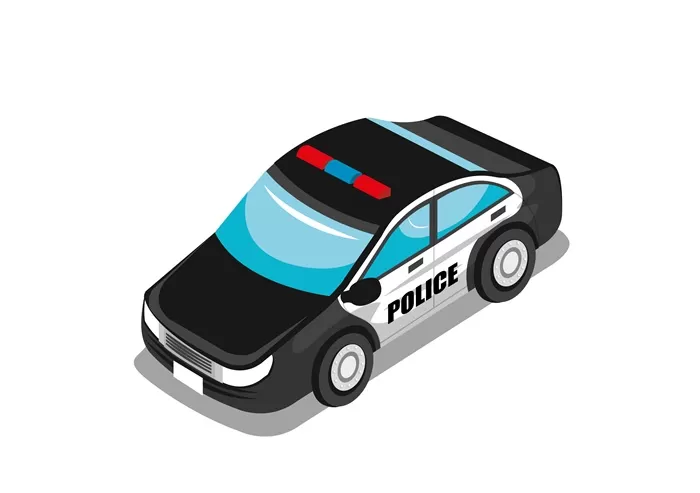 Ilustrasi mobil patroli polisi. (Foto: Freepik/studiogstock)