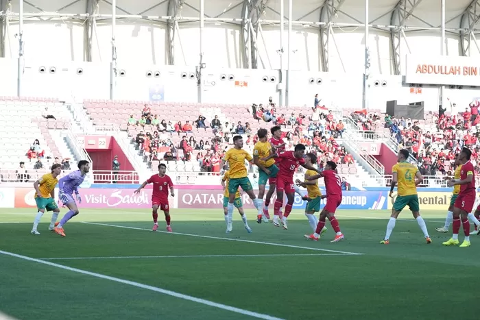 Indonesia VS Australia di laga kedua Grup A Piala Asia U-23 2024. (Foto: Dok. PSSI)