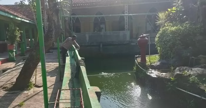 Kolam lokasi korban diceburkan saat ulang tahun. (Foto: X @jeuwongklaten)