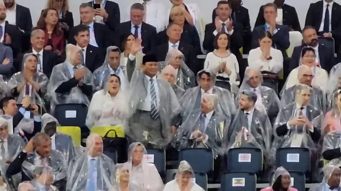 Prabowo Subianto di acara opening ceremony Olimpiade Paris 2024. (Foto: Istimewa)