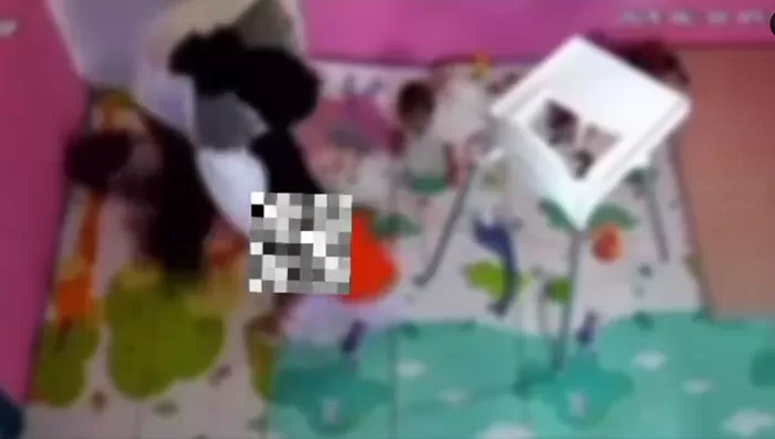 Video viral dugaan penganiayaan terhdap balita di daycare. (Foto: Tangkap layar)