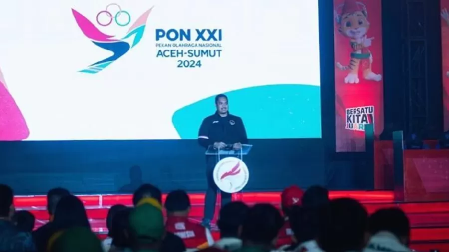 Potret Menpora Dito Ariotedjo di PON Aceh-Sumut 2024.  (Foto: Instagram.com/@ditoariotedjo)