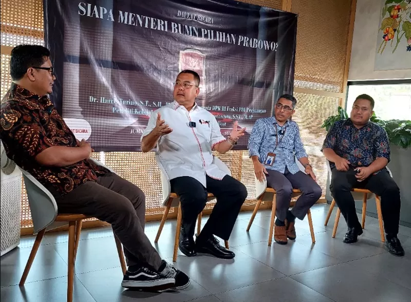 Suasana program Daulat Bicara: Siapa Menteri BUMN Pilihan Prabowo, yang digelar Promedia TV, di Jakarta, Jumat (11/10/2024). (Foto: Dok. PromediaTV)