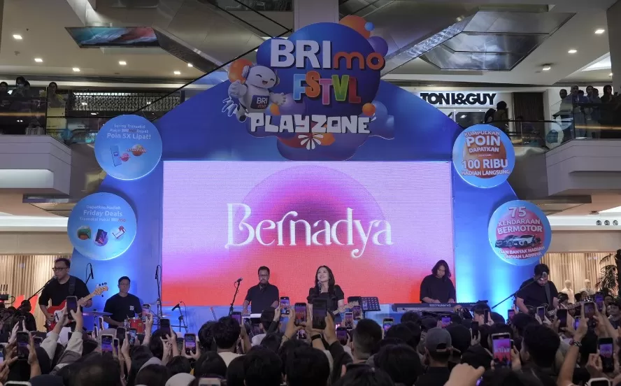 Kemeriahan BRImo FSTVL 2024, di Fashion Atrium, Kota Kasablanka, Jakarta. (Foto: Dok. BRI)