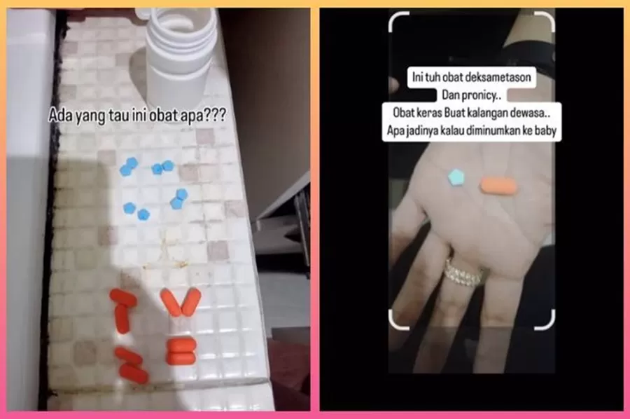 Potret viralnya babysitter memaksa balita minum obat penggemuk badan di media sosial. Simak ulasan selengkapnya.   (Foto: Instagram.com/@linggra.k)