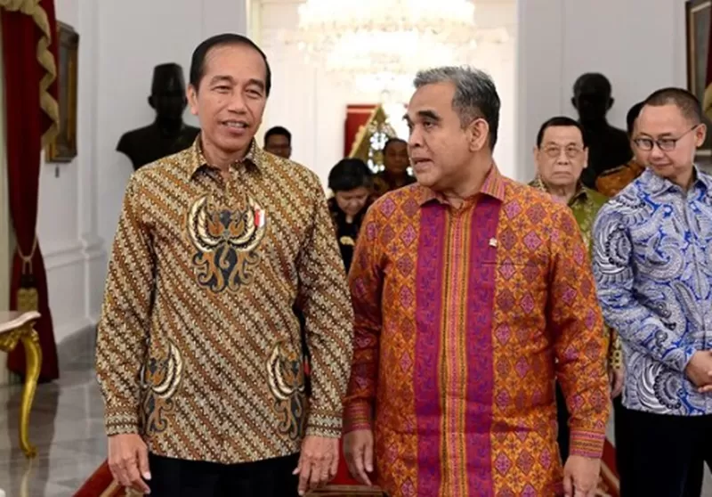 Presiden Jokowi bersama Ketua MPR Ahmad Muzani, di Istana Merdeka, Jakarta, Senin (14/10/2024) siang (Foto: Tangkap layar Instagram/@jokowi)