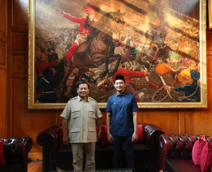 Potret Presdiden Prabowo bersama Komandan TKN Fanta Arief Rosyid Hasan. (Foto: Dok. Tim TKN Fanta)