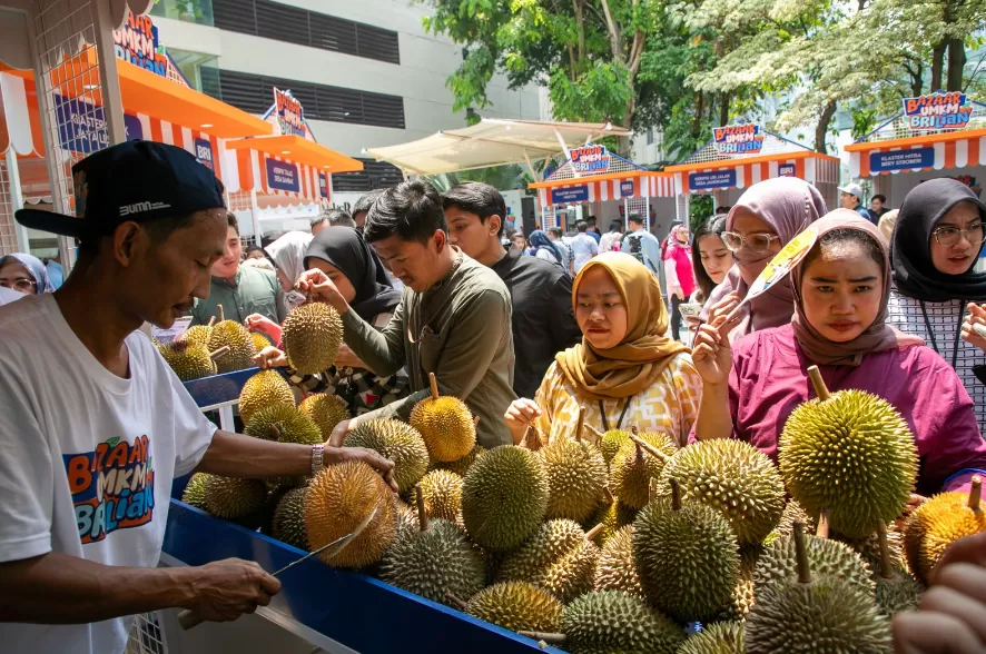 Potret Klaster Durian Lemahabang di saat mengikuti Bazaar UMKM BRILian di Kantor Pusat BRI, Jumat (18/10/2024). (Foto: Dok. BRI)