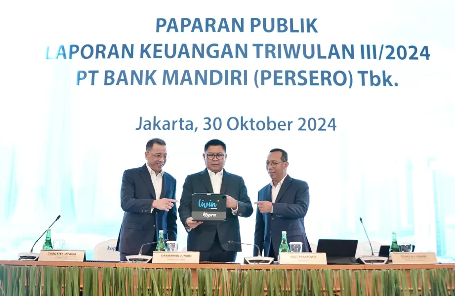 Potret kegiatan Paparan Kinerja Keuangan Kuartal III 2024 Bank Mandiri di Jakarta, Rabu (30/10/2024). (Foto: Dok. Bank Mandiri)