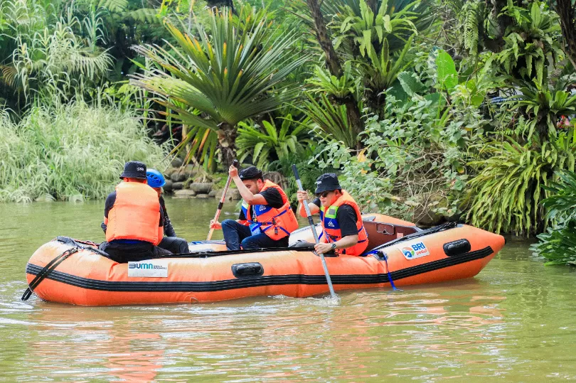 Potret salah satu kegiatan dalam Jambore Nasional Tim Elang Relawan BRI pada 25-27 Oktober 2024 di Sukabumi, Jawa Barat. (Foto: Dok. BRI)