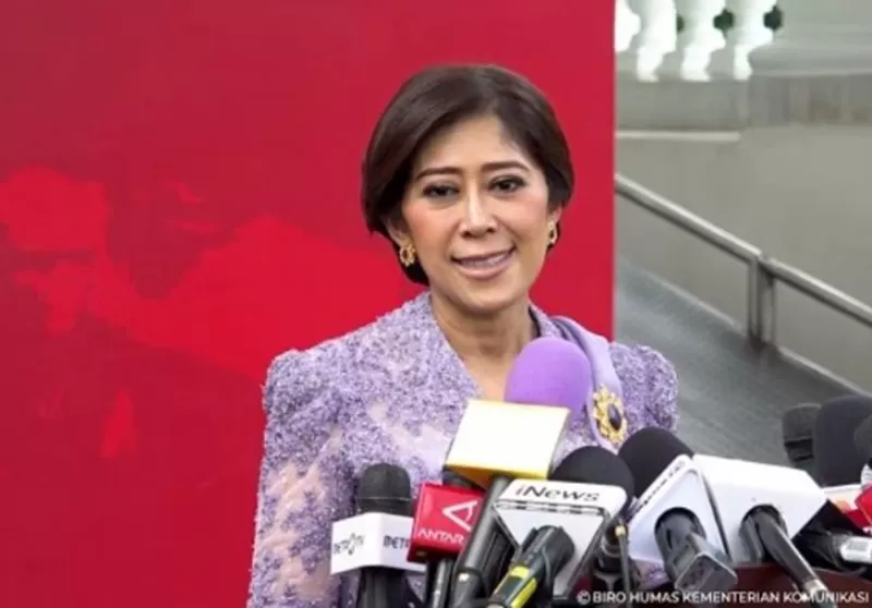  Potret Menteri Komunikasi dan Digital (Menkomdigi) RI, Meutya Hafid.  (Foto: YouTube.com / Komdigi TV)