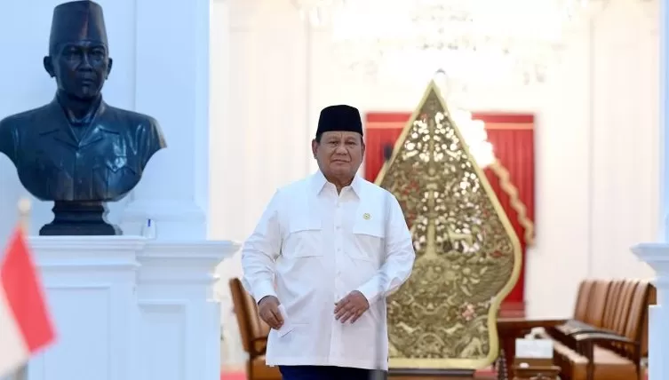 Potret Presiden Prabowo Subianto. (Foto: BPMI Setpres/Muchlis Jr)