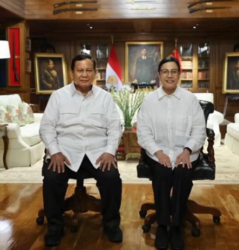 Potret Presiden Prabowo Subianto bersama Menteri Keuangan Sri Mulyani. (Foto: Instagram.com/@smindrawati)