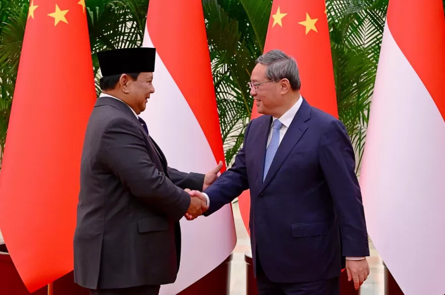 Potret pertemuan Presiden Prabowo Subianto dengan PM China Li Qiang pada Sabtu (9/11/2024). (Foto: Tim Prabowo)