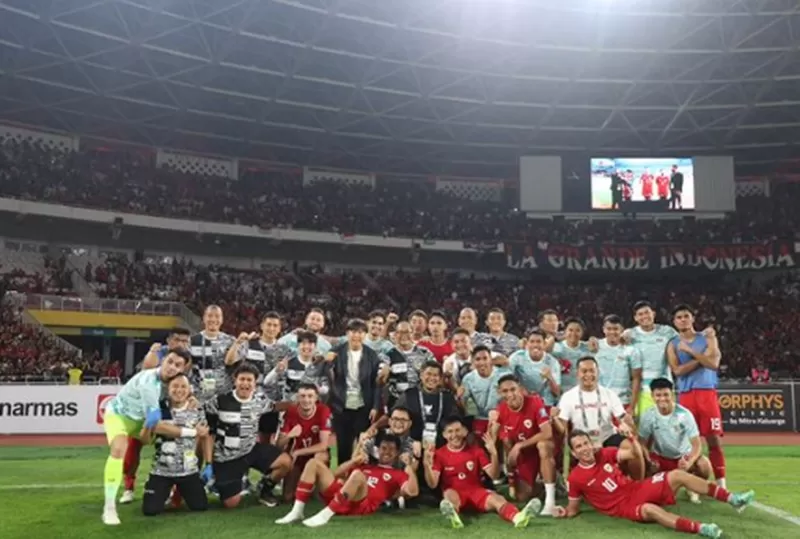 Potret Skuad Timnas Indonesia di Stadion Utama Gelora Bung Karno (SUGBK), Senayan, Jakarta.  (Foto: Instagram.com/@shintaeyong7777)