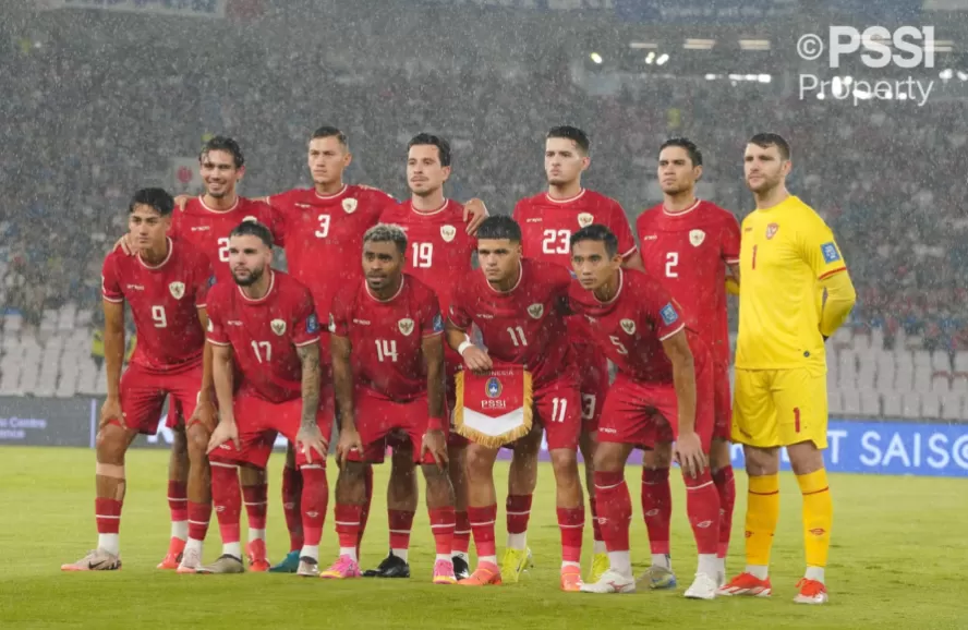 Potret skuad Timnas Indonesia lawan Jepang di Stadion Utama GBK Jakarta, Jumat (15/11/2024) malam. (Foto: Dok. PSSI)