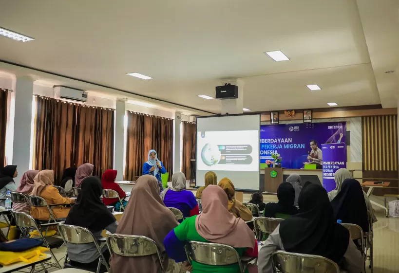 Suasana kegiatan BRI Peduli melalui Program Pemberdayaan Eks PMI asal Kabupaten Indramayu, Jabar. (Foto: Dok. BRI)