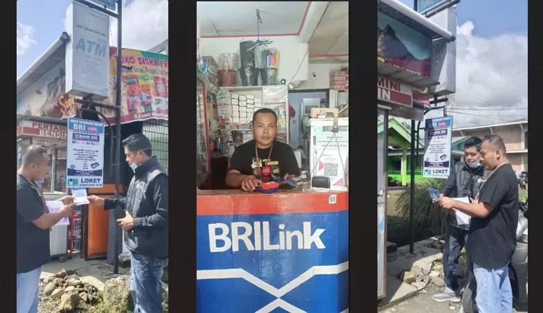 AgenBRILink milik Riswan Nurhadi, berperan memberi akses layanan perbankan yang mudah bagi masyarakat Desa Sentral Baru, Kecamatan Bermani Ulu, Kabupaten Rejang, Bengkulu. (Foto: Dok. BRI)