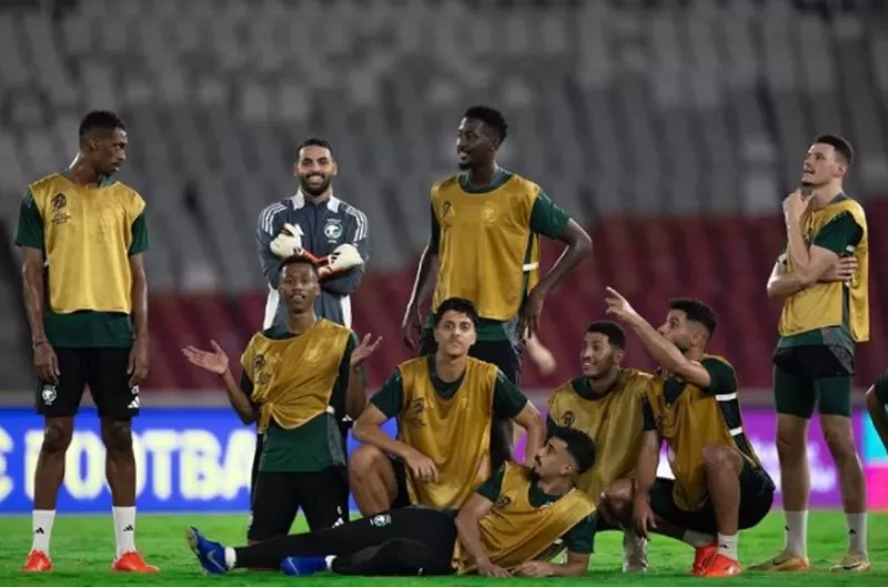 Potret Pemain Timnas Arab Saudi jelang laga kontra Indonesia di Stadion Gelora Bung Karno (GBK), Jakarta, pada Selasa, 19 November 2024.  (Foto: Instagram.com/@saudint)