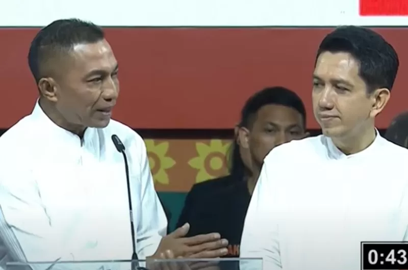 Potret Paslon Cagub-Cawagub DKI Jakarta, Dharma Pongrekun dan Kun Wardana.  (Foto: YouTube.com/KPU Jakarta)