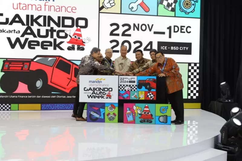 Pameran otomotif Mandiri Utama Finance Gaikindo Jakarta Auto Week (MUF GJAW) 2024, resmi dibuka pada Jumat (22/11/2024). (Foto: Dok. MUF GJAW 2024)