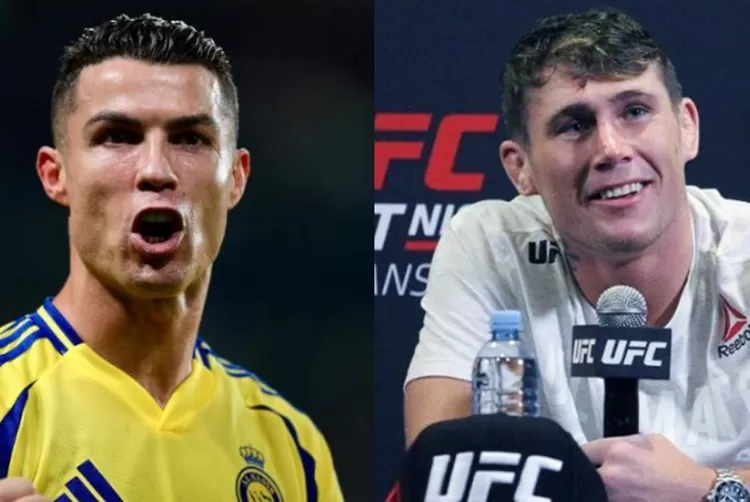 Potret Pemain Sepak Bola Cristiano Ronaldo dan Mantan Petarung UFC Darren Till.  ((Instagram.com/@cristiano - @darrentillmma))