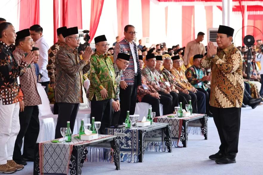 Presiden Prabowo Subianto saat menghadiri pembukaan Sidang Tanwir dan Resepsi Milad ke-112 Muhammadiyah, di Kupang, NTT, Rabu (4/12/2024). (Foto: Tim Media Prabowo)