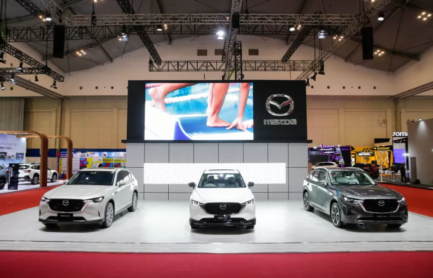 Potret mobil Mazda yang dipamerkan pada GJAW 2024 yang berlangsung di ICE BSD City, Tangerang, 22 November - 1 Desember 2024. (Foto: Dok. Mazda Indonesia)