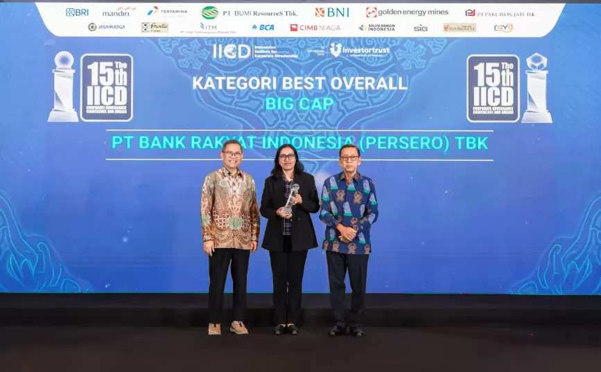 BRI raih dua penghargaan di ajang bergengsi &ldquo;The 15th IICD Corporate Governance Conference and Award&rdquo;, pada 25 November 2024. (Foto: Dok. BRI)