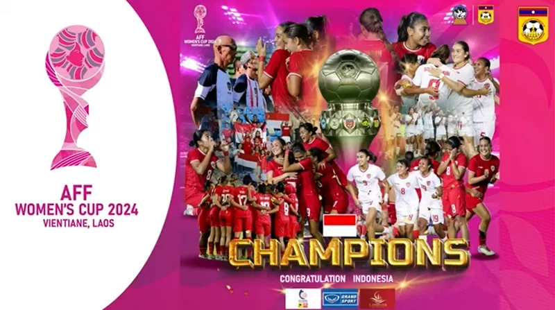 Timnas Putri Indonesia ciptakan sejarah sejarah juara Piala AFF Wanita 2024 dengan deretan rekor. (Foto: YouTube.com/LAOFF TV)