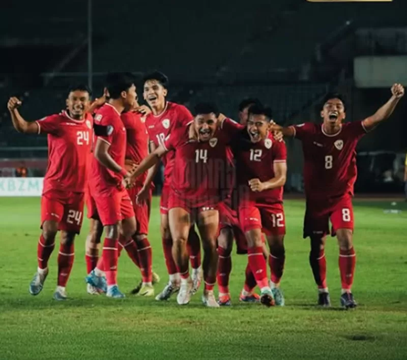 Potret skuad Timnas Indonesia merayakan kemenangan atas Myanmar di laga pembuka Piala AFF 2024 pada Senin (9/12/2024) malam. (Foto: Dok. Timnas Indonesia)