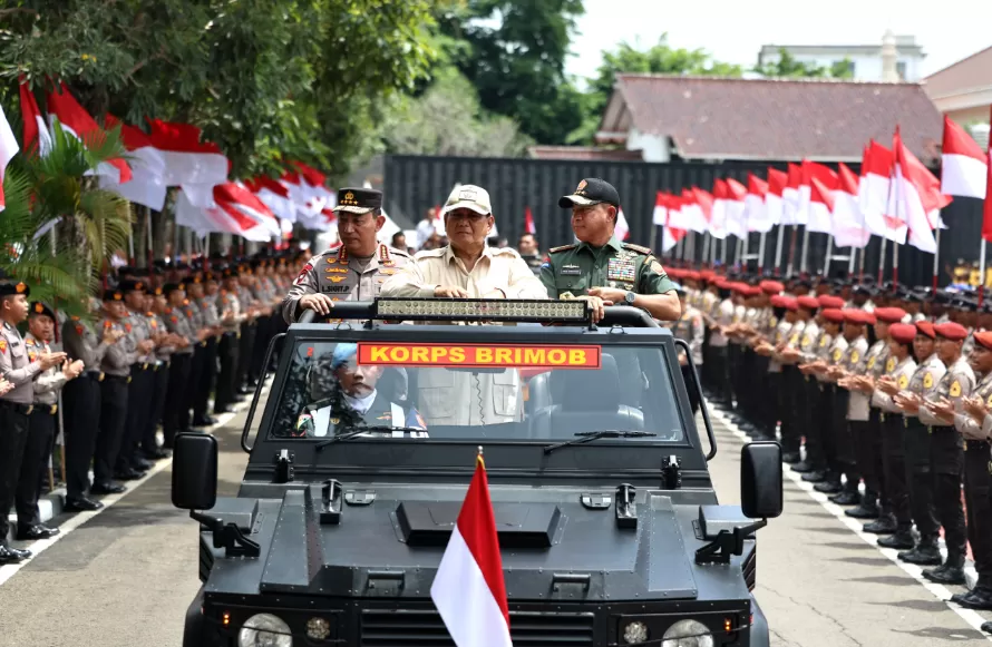 Presiden Prabowo Subianto saat tiba di Akpol Semarang, Jateng, pada Rabu (11/12/2024). (Foto: Tim Media Prabowo)