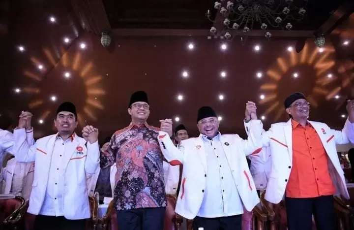 Anies Baswedan hadiri penutupan Bimtek Anggota Legislatif DPRD Se - Jatim, Jateng dan Yogyakarta dari Partai Keadilan Sejahtera (PKS). (IG @aniesbaswedan)