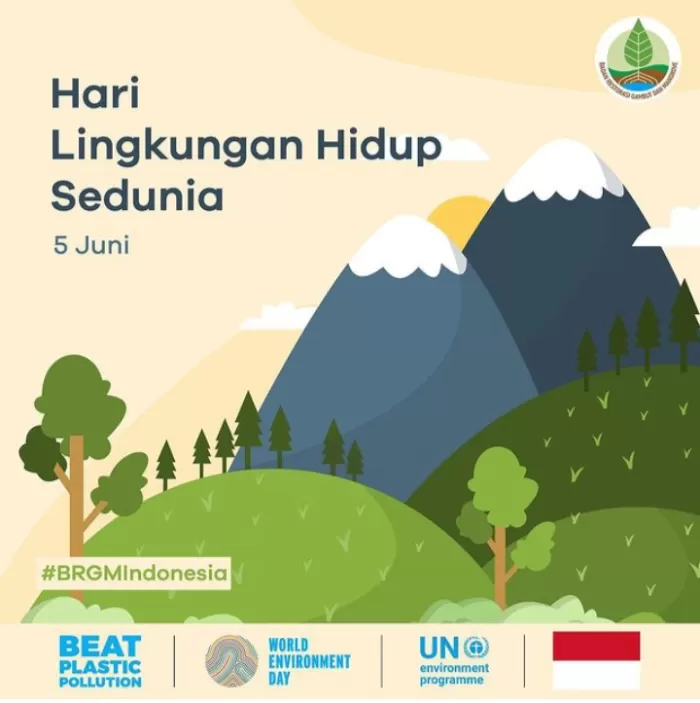 Peringatan Hari Lingkungan Hidup Sedunia 2023 (instagram @brgm_indonesia)