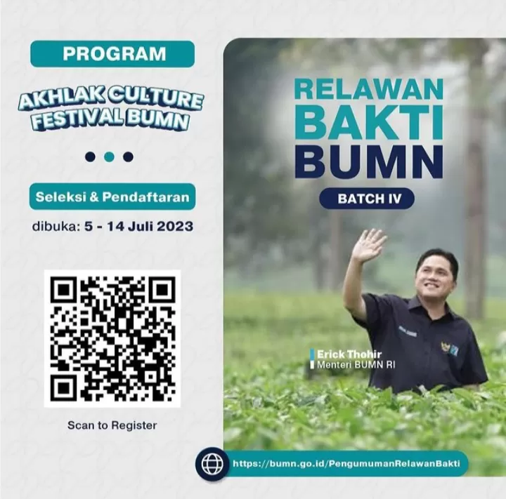 Pendaftaran Program Relawan Bakti BUMN Dibuka, Ini Persyaratannya ...