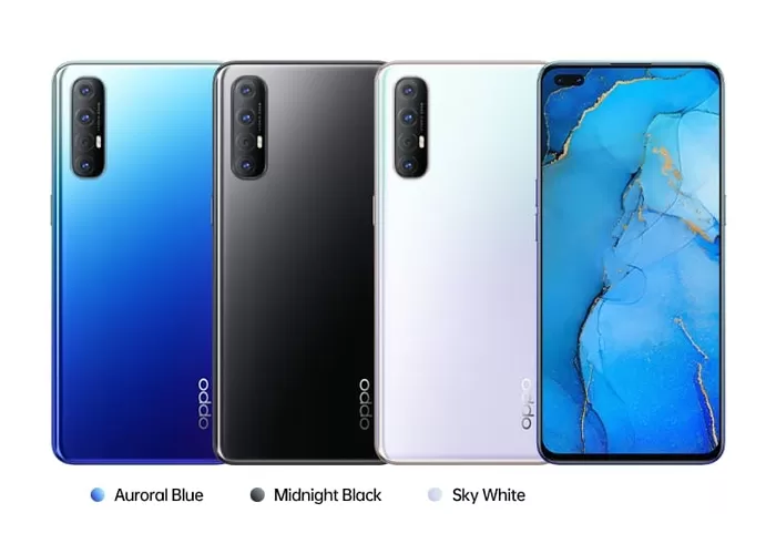 oppo reno 3 biru