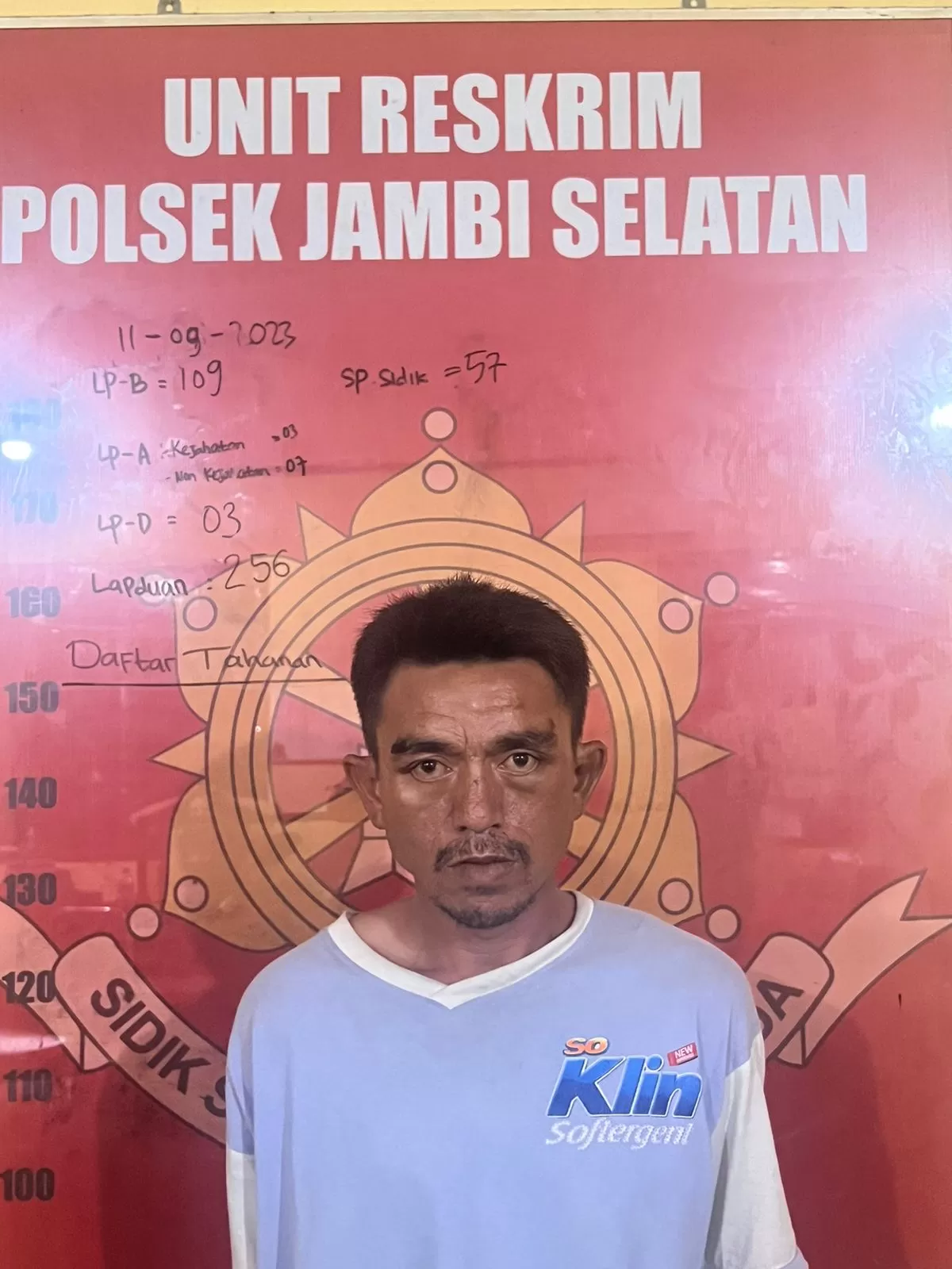 Tani Beri (33) kelahiran Pemalang yang merupakan pelaku percobaan rudapaksa ditangkap Polsek Jambi Selatan (Dok. Metrojambi.com)